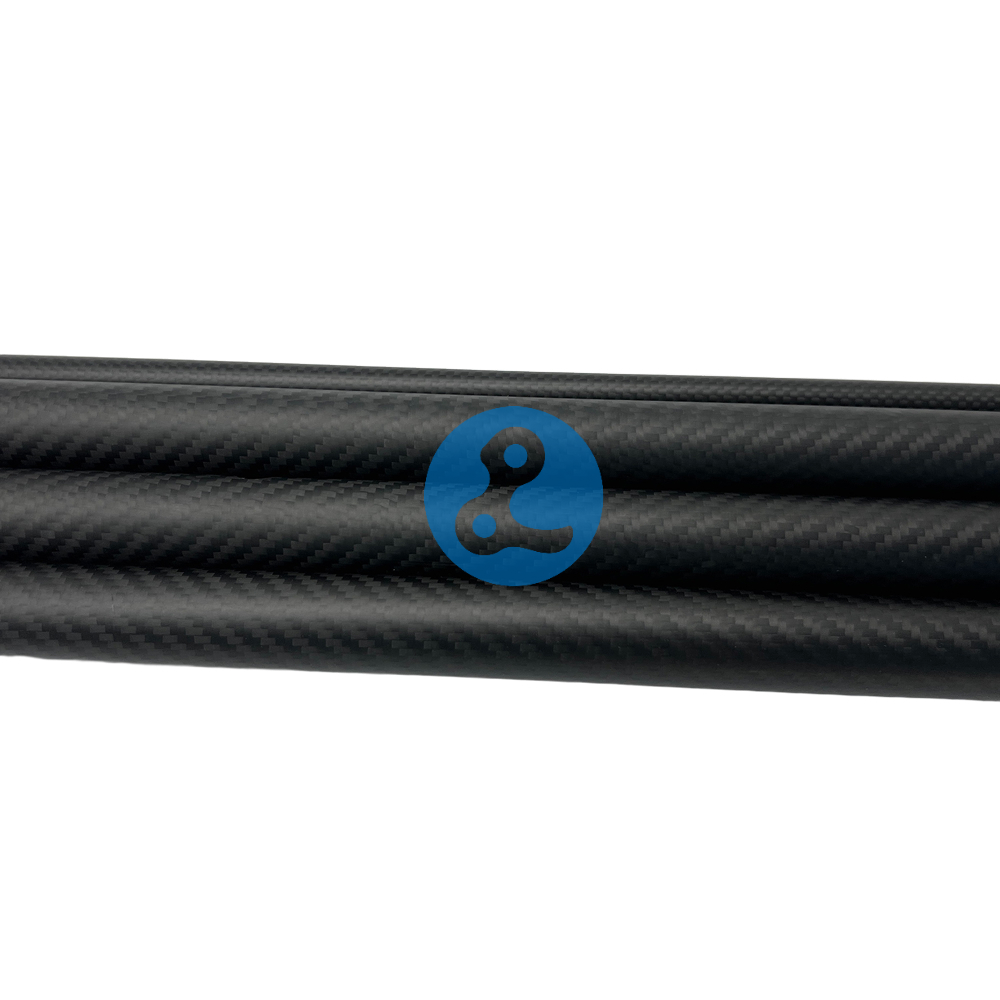 Tubo de fibra de carbono .
